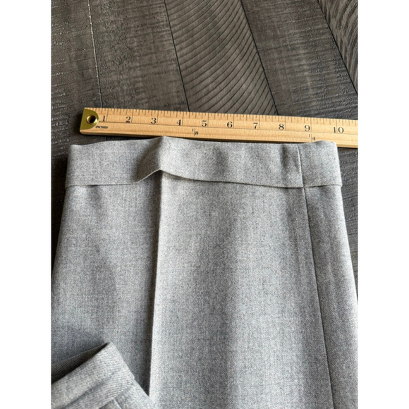 Vintage Brooks Brothers Gray Wool Wide Leg Dress Pants 14 Modern 10/12 Tall - Picture 9 of 12